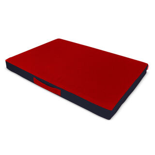 Gauty Cama Redonda Tela Impermeable  Azul y rojo para Perros y Gatos  