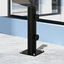 Outsunny Soporte de Parasol para Suelo de Cemento con 2 Botones de Bloqueo y 4 Tornillos de Expansión Base de Sombrilla para Palo de Paraguas de 34/38/48mm 12x12x30 cm Negro, , large indicador imagen numero 2