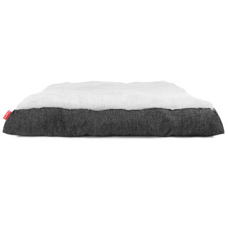 Gauty Cama Denim y pelo - Negro y blanco para Perros y Gatos  