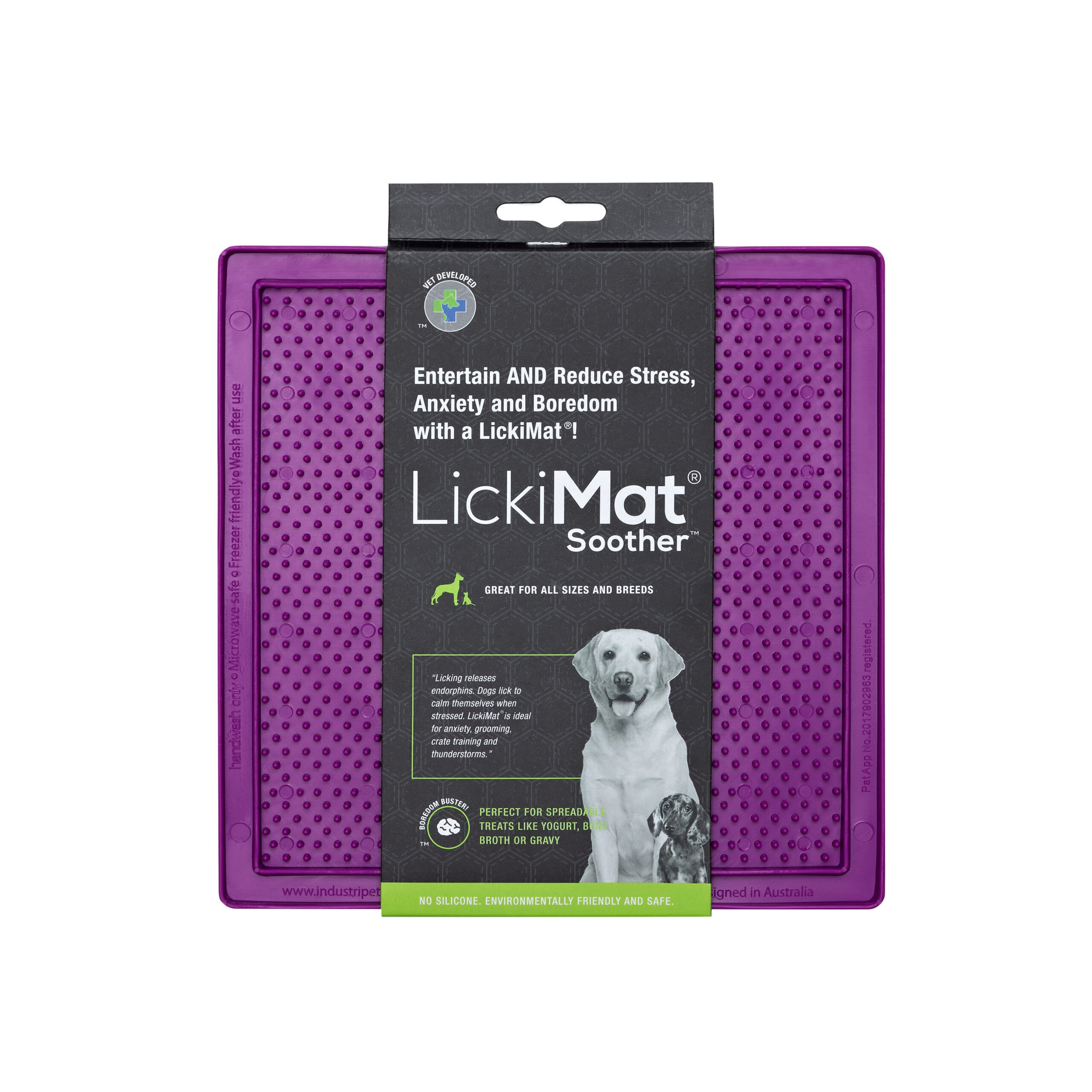 Comedero LickiMat Soother Classic Morado para perro, , large Imagen numero 1