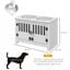 PawHut Comedero para Perro Blanco, , large indicador imagen numero 3