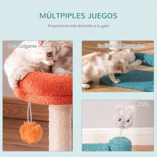 PawHut &aacute;rbol rascador peque&ntilde;o para gatos, , large Imagen numero 5