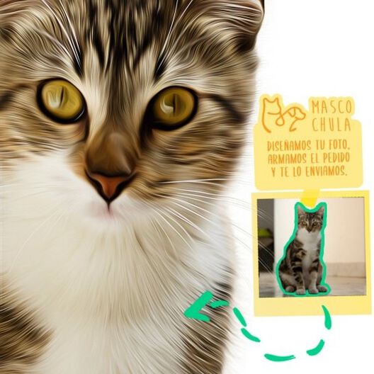 Mascochula doble retrato realista personalizado en digital con tus mascotas, , large image number null