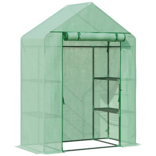 Outsunny Invernadero Verde para exterior