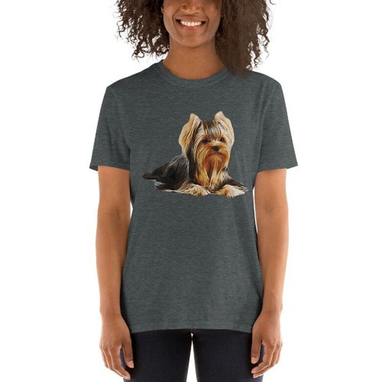 Mascochula camiseta mujer personalizada con tu mascota gris oscuro, , large image number null