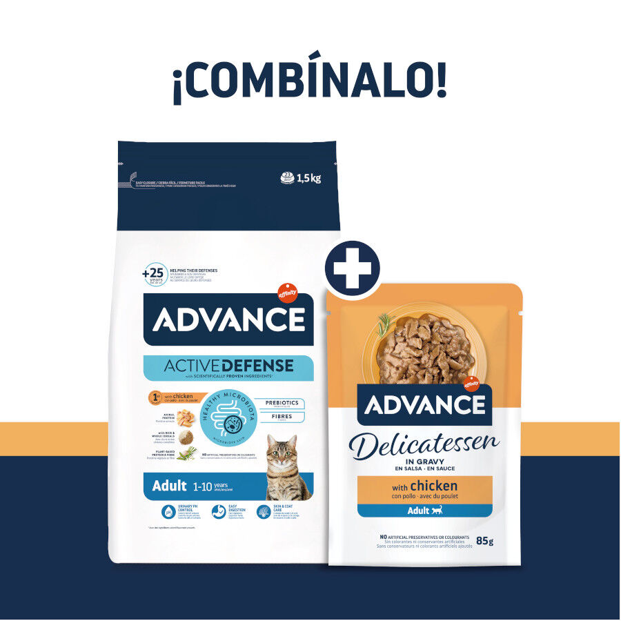 85 g Advance Delicatessen Pollo en Salsa Sobres para gatos, , large Imagen numero 3