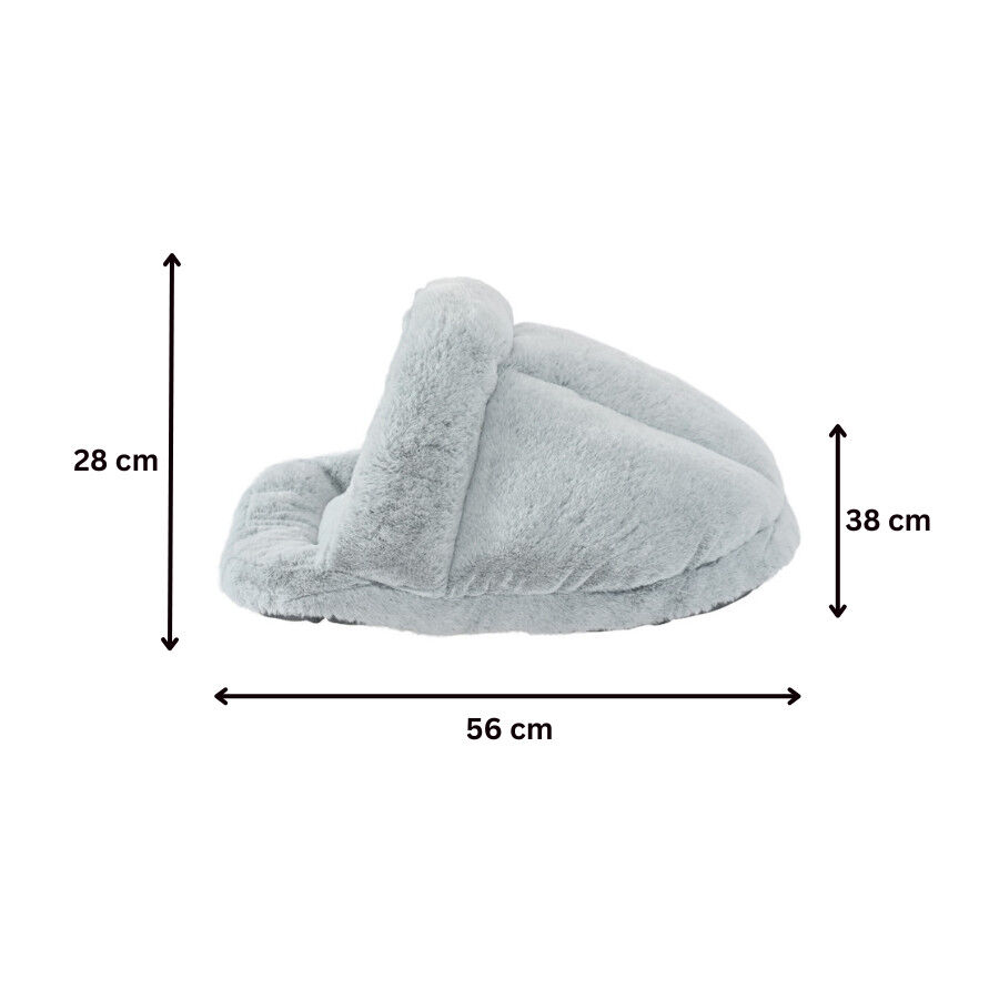 Leeby Cama Zapatilla Gris para gatos, , large Imagen numero 5