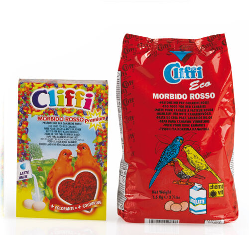 Cliffi Morbido Rosso pasta de cría para canarios rojos