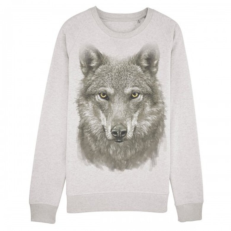 Sudadera Lobo monocromático color Gris, , large image number null
