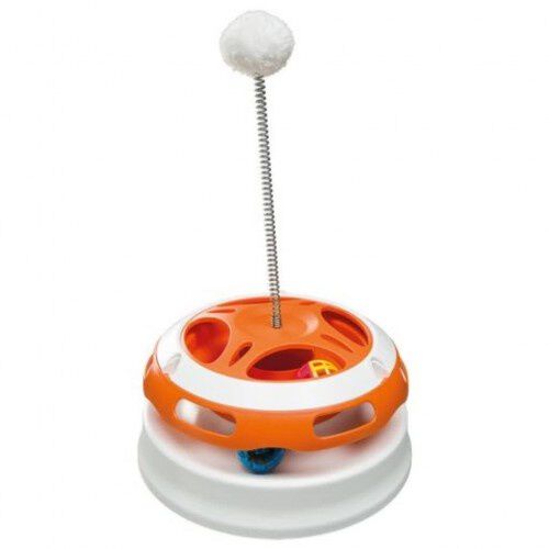 Juguete interactivo estilo carrusel para gatos
