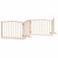 vidaXL Puerta para perros plegable 4 paneles madera de álamo 320 cm, , large indicador imagen numero 6