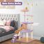 COSTWAY Torre para Gatos de 158 cm, Árbol para Gatos con Postes Rascadores de Sisal, Condo Espacioso, Hamaca Giratoria, y Juguetes Colgantes, Centro de Actividades de Varios Niveles para Gatos, , large indicador imagen numero 3