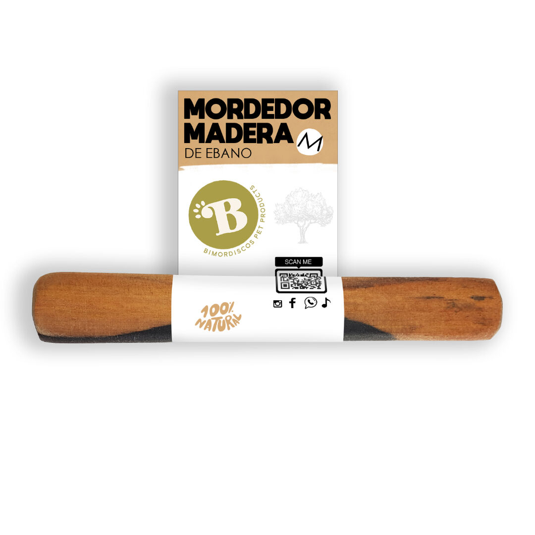 BIMORDISCOS Madera de &Eacute;bano para perros Pack 2 x L, , large Imagen numero 1