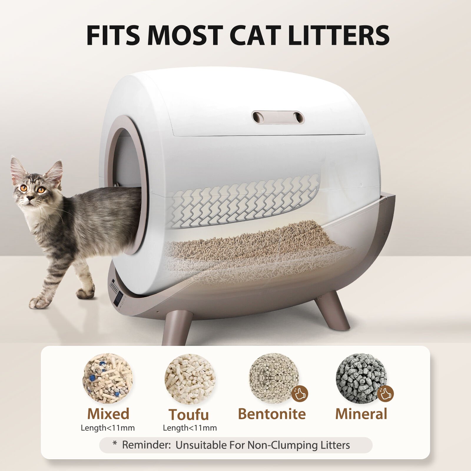 Nobleza Arenero Autolimpiable Inteligente para Gatos con App thumbnail