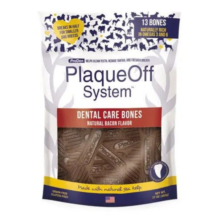 Swedencare Plaqueoff Dental Bones Bacon para perros, , large Imagen numero 1