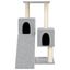 vidaXL Rascador para gatos con postes de sisal gris claro 82 cm, , large indicador imagen numero 2