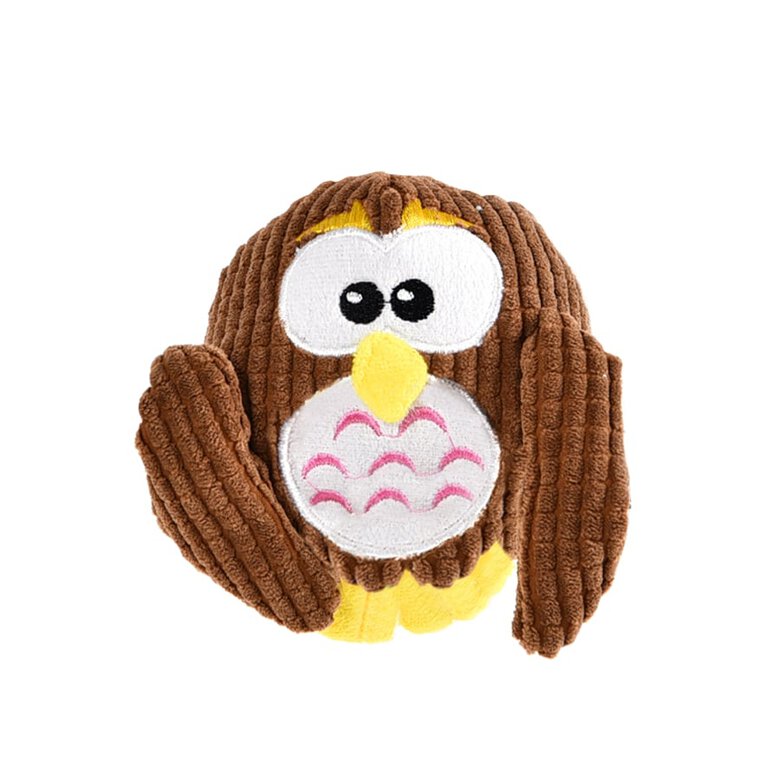 Juguete de peluche para perro Plush Ball Owl de Play & Bite image number null