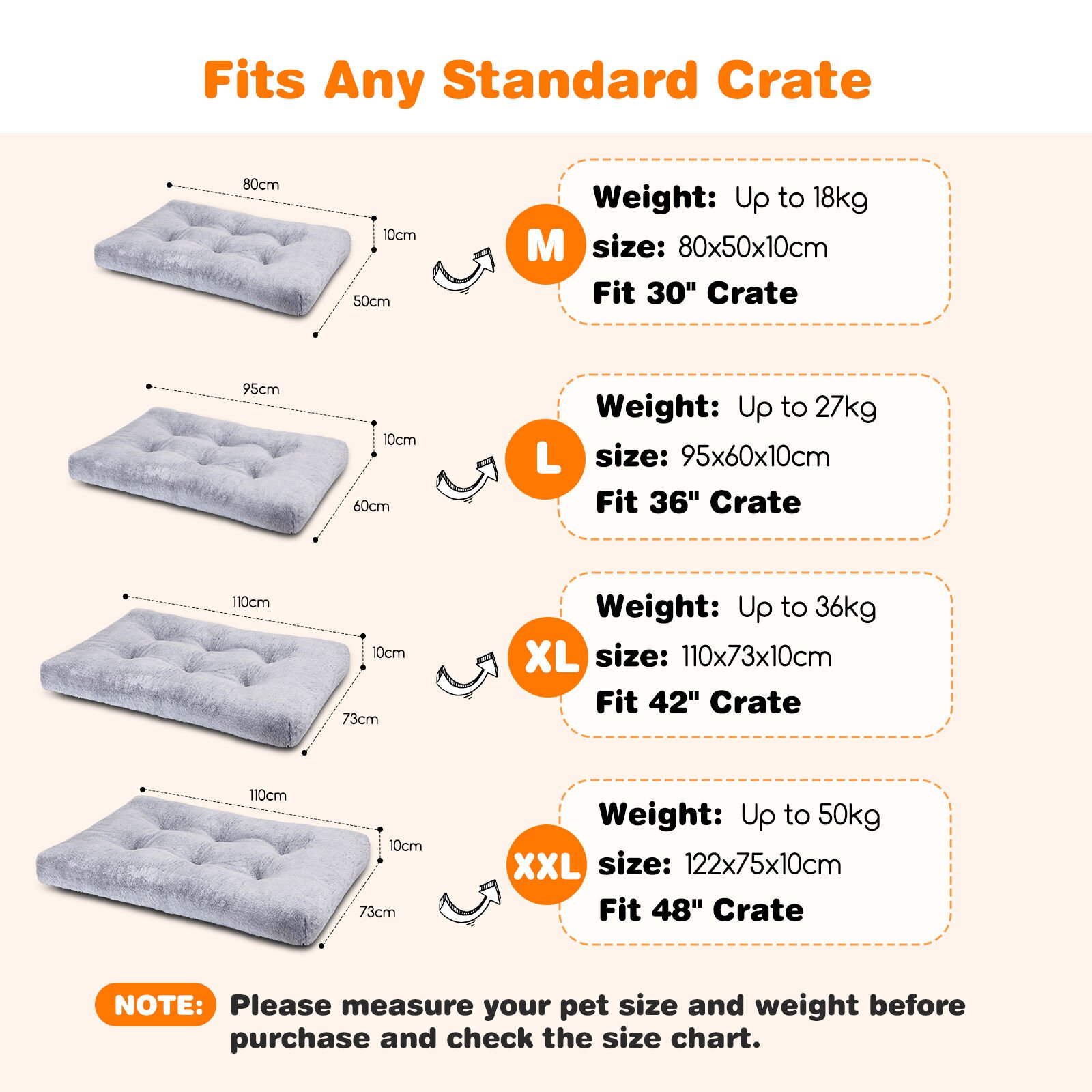 Nobleza Cama Colchón Lavable Gris para perros thumbnail