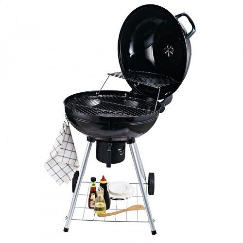 Barbacoa con ahumador y parrilla con term&oacute;metro color Negro, , large Imagen numero 3