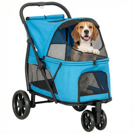PawHut Carrito para Perros Azul