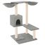vidaXL Rascador para gatos con postes gris claro 82 cm, , large indicador imagen numero 1