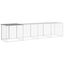 vidaXL Gallinero con techo acero galvanizado gris claro 603x98x90 cm, , large indicador imagen numero 24