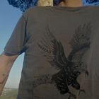 Camiseta de tela Animal Totem de águila color gris, , large image number null