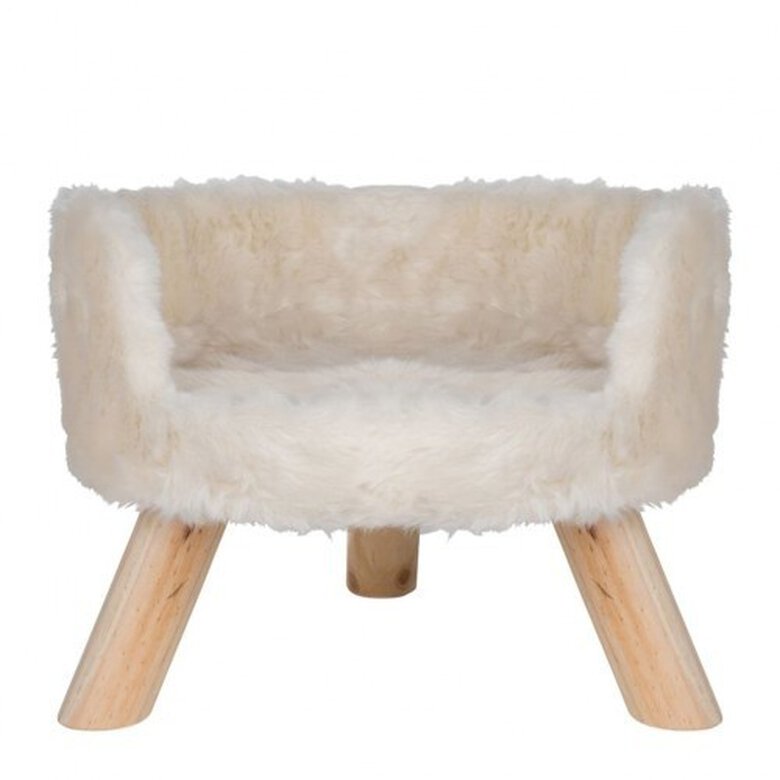 Cama afelpada District70 Nordic para gatos color Merengue, , large image number null