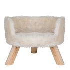 Cama afelpada District70 Nordic para gatos color Merengue, , large image number null