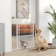PawHut Barrera para Perros Blanco, , large indicador imagen numero 2