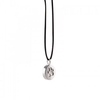 Colgante de Metal con motivo Huella color Gris