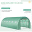 Outsunny Cubierta de Invernadero de Túnel 6x3x2 m Cubierta de Repuesto Invernadero Polietileno con 12 Ventanas y Puerta Enrollable Protección de Plantas para Jardín Verde, , large indicador imagen numero 4