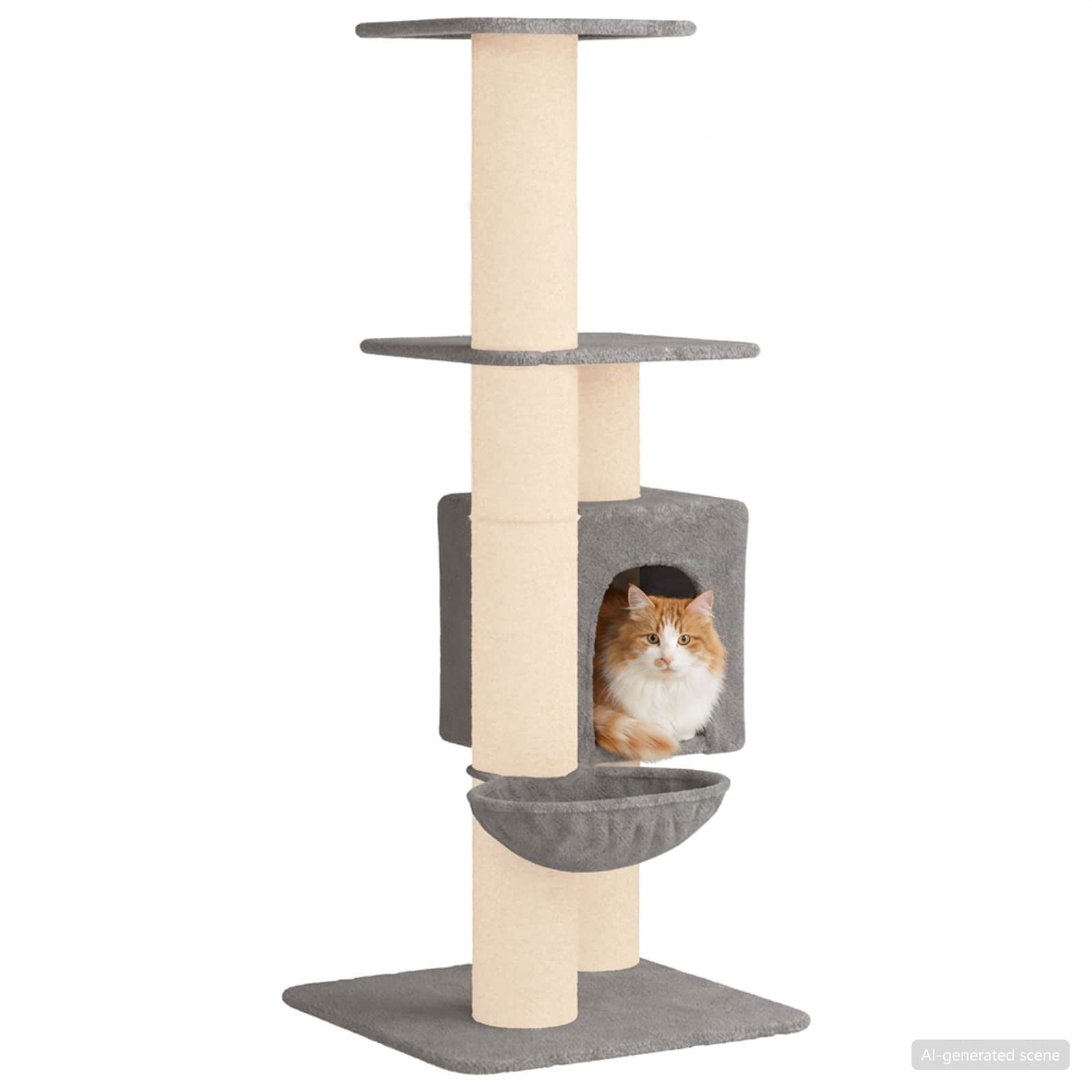 vidaXL &Aacute;rbol para gatos con postes de sisal &Aacute;rbol rascador Parque Condo, , large Imagen numero 3