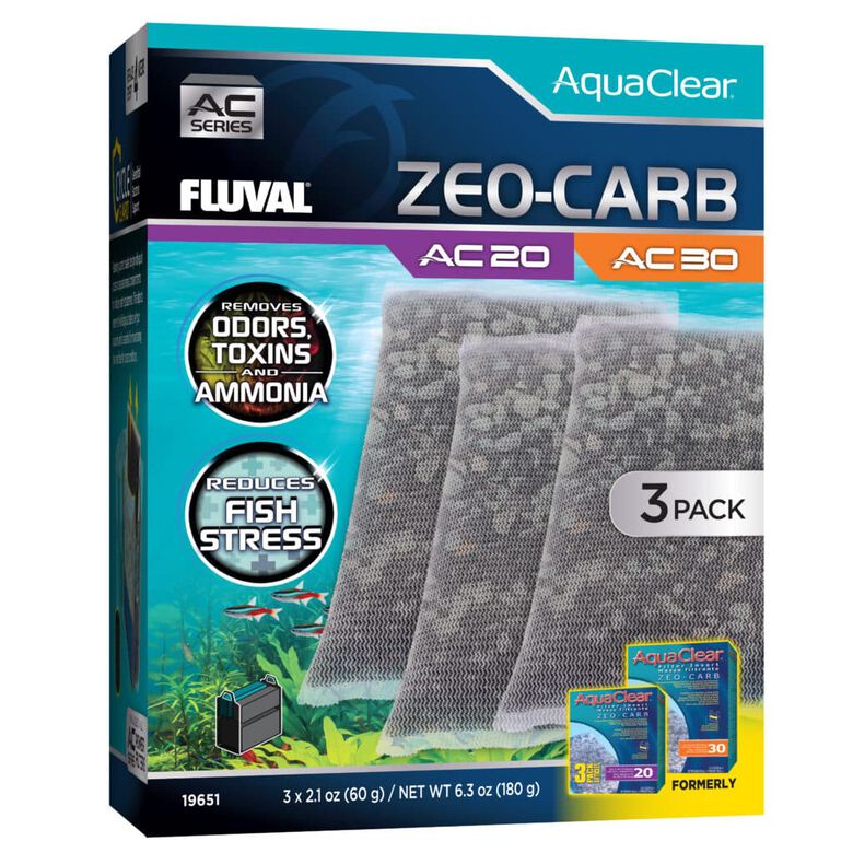 Fluval AquaClear Carga Pack Zeo-Carbón para acuario thumbnail