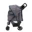 Cochecito Tartán Azul Plegable para Mascotas con Cubierta lluvia Carrito Perros Gatos, , large indicador imagen numero 2