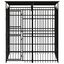 Vidaxl perrera con malla alrededor negra para perros, , large indicador imagen numero 5