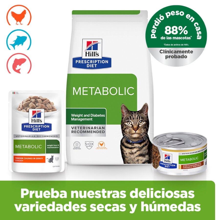12 kg Hill's Prescription Diet Metabolic pienso para gatos, , large Imagen numero 9