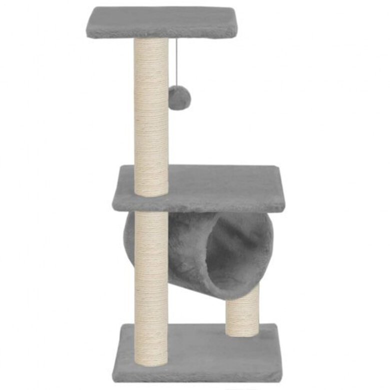 Rascador con postes de sisal para gatos color Gris, , large image number null