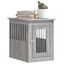 vidaXL Jaula para perros madera de ingeniería gris Sonoma 55x80x68 cm, , large indicador imagen numero 7