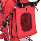 Pawhut cochecito plegable rojo para mascotas, , large image number null