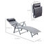 Outsunny Tumbona Plegable Tumbona de Jardín con Respaldo Ajustable en 7 Niveles Almohada y Reposabrazos Carga 165 kg para Piscina Terraza Camping 137x63,5x100,5 cm Gris, , large indicador imagen numero 3