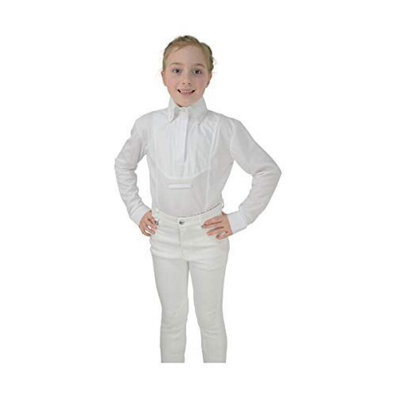 Camisa manga larga infantil para hípica Dedham color Blanco, , large image number null