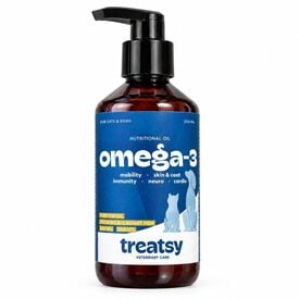 Treatsy Aceite de pescado Omega 3 para perros y gatos
