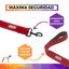 EGV - Correa corta perro 4cm ancho, asa neopreno y mosquetón reforzado. 50cm longitud. (Rojo), , large indicador imagen numero 3