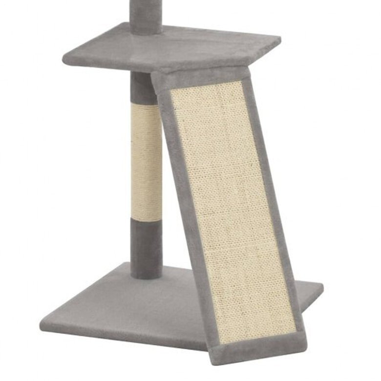 Rascador con postes de sisal para gatos color Gris, , large image number null