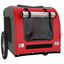 vidaXL Remolque de bicicleta para perros hierro tela Oxford rojo gris, , large indicador imagen numero 4