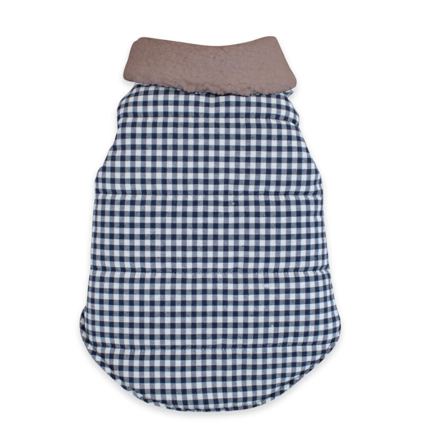 Outech Abrigo Estampado Vichy Azul para perros thumbnail