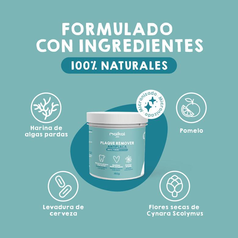 MAIKAI Polvos para Mal Aliento Natural Perros y gatos thumbnail