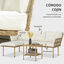 Outsunny Muebles de Jardín Crema, , large indicador imagen numero 5