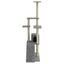 Vidaxl rascador con casa 5 plantas gris claro para gatos, , large indicador imagen numero 5